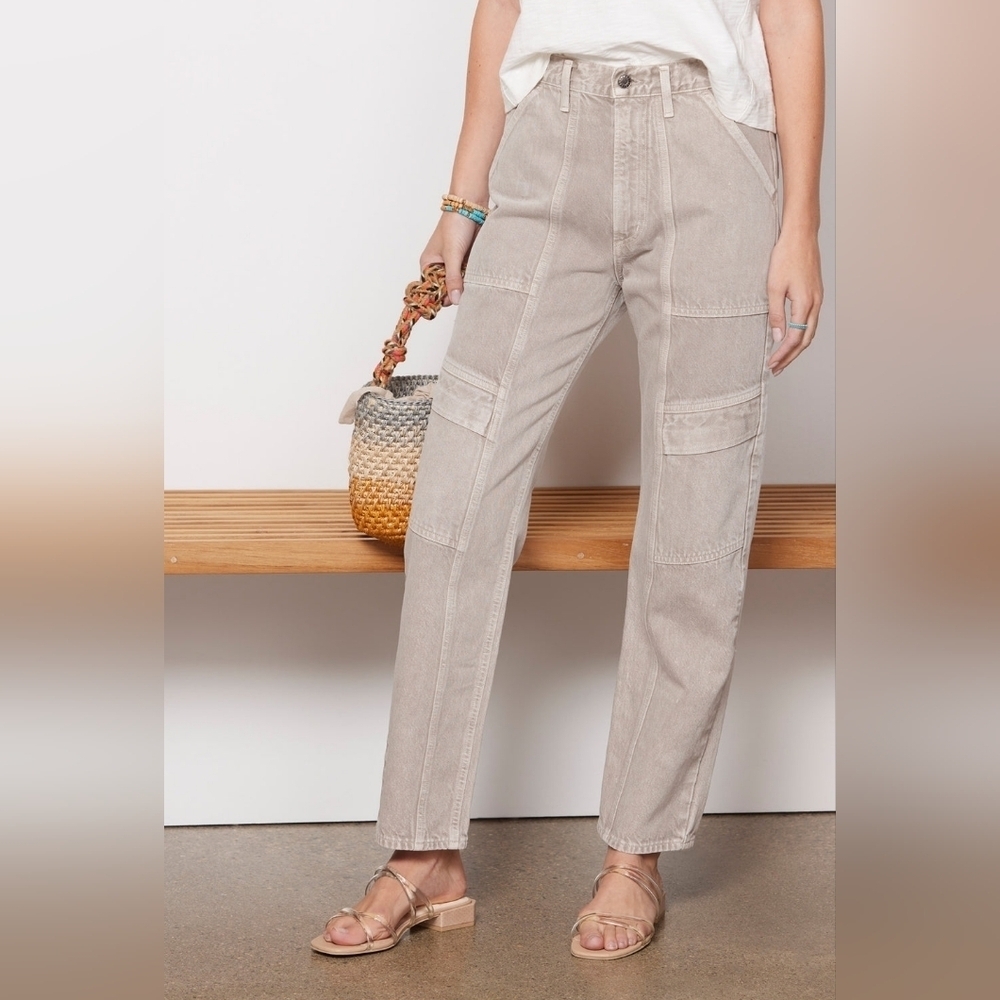 Agolde Taupe Cooper Cargo Pants In Drab Nwt